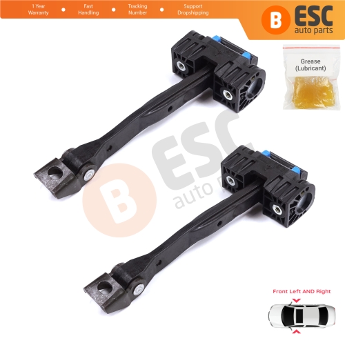 2 Pieces Front Door Stop Check Assy Limiter Strap for Audi Q2 SQ2 GAB GAG 2016-On 81A837249
