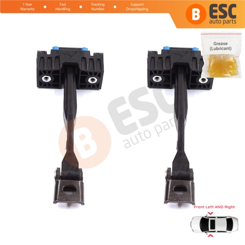 2 Pieces Front Door Stop Check Assy Limiter Strap for Audi Q2 SQ2 GAB GAG 2016-On 81A837249