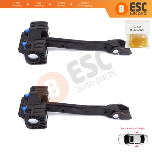 2 Pieces Rear Door Stop Check Assy Limiter Strap for Audi Q2 SQ2 GAB GAG 2016-On 81A839249