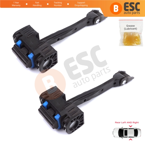 2 Pieces Rear Door Stop Check Assy Limiter Strap for Audi Q2 SQ2 GAB GAG 2016-On 81A839249