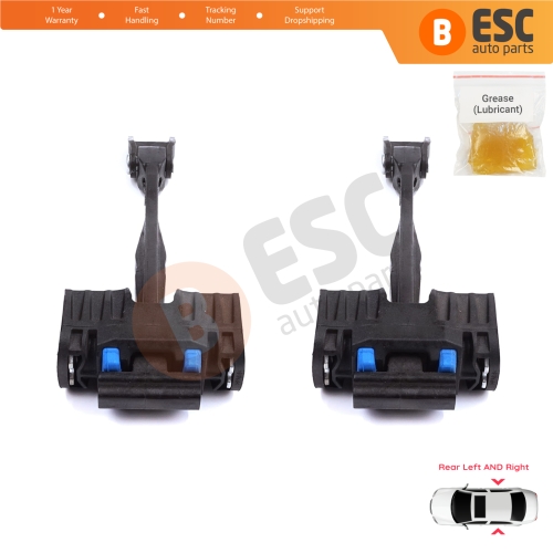 2 Pieces Rear Door Stop Check Assy Limiter Strap for Audi Q2 SQ2 GAB GAG 2016-On 81A839249