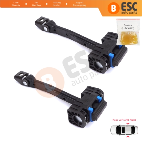 2 Pieces Rear Door Stop Check Assy Limiter Strap for Audi Q2 SQ2 GAB GAG 2016-On 81A839249