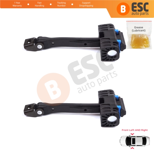 2 Pieces Front Door Stop Check Assy Limiter Strap for Audi Q3 RS MK1 8U 8UB 8UG 2011-2018 8U0837249C