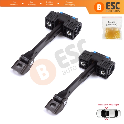 2 Pieces Front Door Stop Check Assy Limiter Strap for Audi Q3 RS MK1 8U 8UB 8UG 2011-2018 8U0837249C