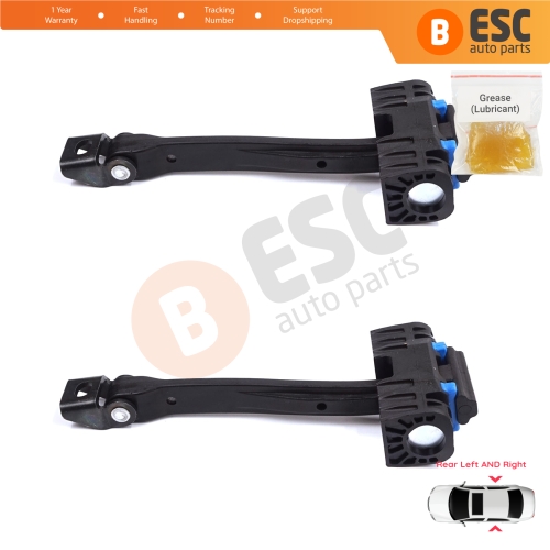 2 Pieces Rear Door Stop Check Assy Limiter Strap for Audi Q3 RS MK1 8U 8UB 8UG 2011-2018 8U0839249D