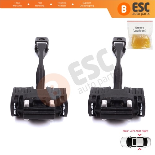 2 Pieces Rear Door Stop Check Assy Limiter Strap for Audi A5 S5 RS5 MK2 II B9 F5 2016-2024 8W8839249