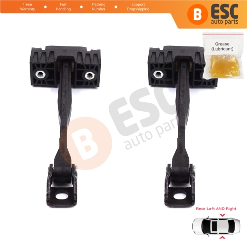 2 Pieces Rear Door Stop Check Assy Limiter Strap for Audi A5 S5 RS5 MK2 II B9 F5 2016-2024 8W8839249