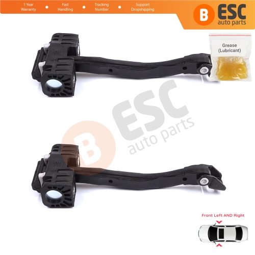 2 Pieces Front Door Stop Check Assy Limiter Strap for Audi Q5 SQ5 MK2 II FY 80A 2016-2025 80A837249