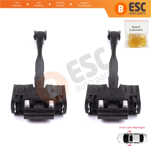 2 Pieces Front Door Stop Check Assy Limiter Strap for Audi Q5 SQ5 MK2 II FY 80A 2016-2025 80A837249