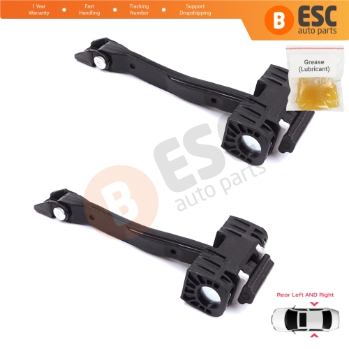 2 Pieces Rear Door Stop Check Assy Limiter Strap for Audi Q5 SQ5 MK2 II FY 80A 2016-2025 80A839249
