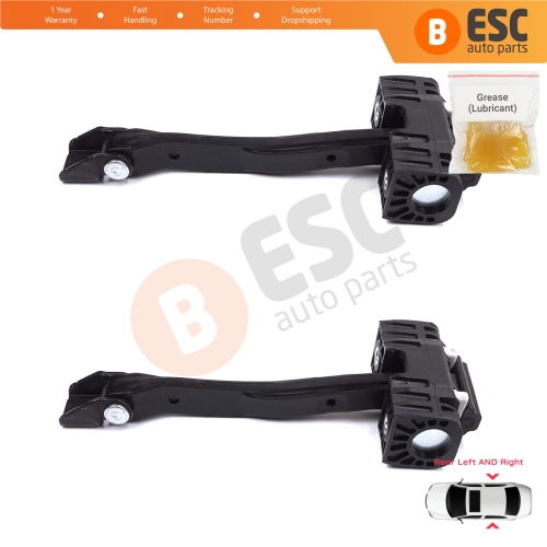 2 Pieces Rear Door Stop Check Assy Limiter Strap for Audi Q5 SQ5 MK2 II FY 80A 2016-2025 80A839249