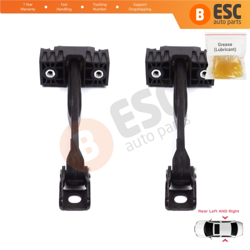 2 Pieces Rear Door Stop Check Assy Limiter Strap for Audi Q5 SQ5 MK2 II FY 80A 2016-2025 80A839249
