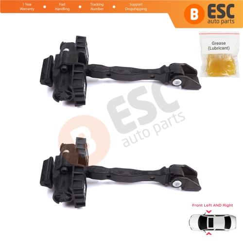 2 Pieces Front Door Stop Check Assy Limiter Strap for Seat Toledo MK4 KG Skoda Rapid 2012-2019 5JA837249E