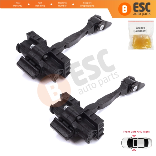 2 Pieces Front Door Stop Check Assy Limiter Strap for Seat Toledo MK4 KG Skoda Rapid 2012-2019 5JA837249E