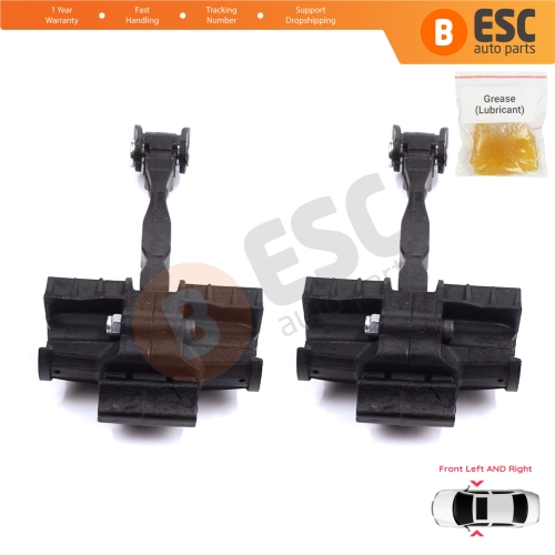 2 Pieces Front Door Stop Check Assy Limiter Strap for Seat Toledo MK4 KG Skoda Rapid 2012-2019 5JA837249E