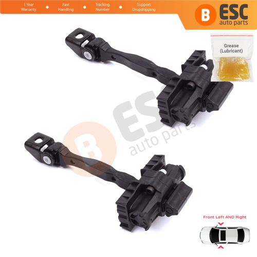 2 Pieces Front Door Stop Check Assy Limiter Strap for Seat Toledo MK4 KG Skoda Rapid 2012-2019 5JA837249E
