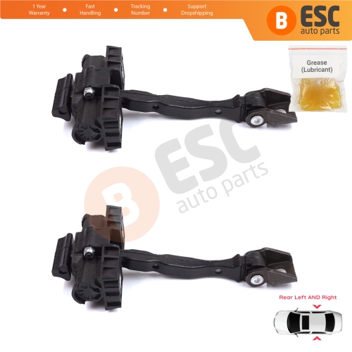 2 Pieces Rear Door Stop Check Assy Limiter Strap for Seat Toledo MK4 KG Skoda Rapid 2012-2019 5JA839249E