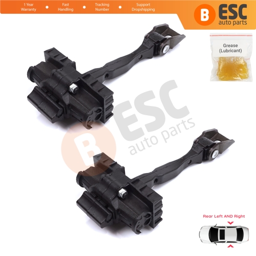 2 Pieces Rear Door Stop Check Assy Limiter Strap for Seat Toledo MK4 KG Skoda Rapid 2012-2019 5JA839249E