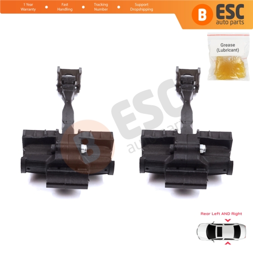 2 Pieces Rear Door Stop Check Assy Limiter Strap for Seat Toledo MK4 KG Skoda Rapid 2012-2019 5JA839249E