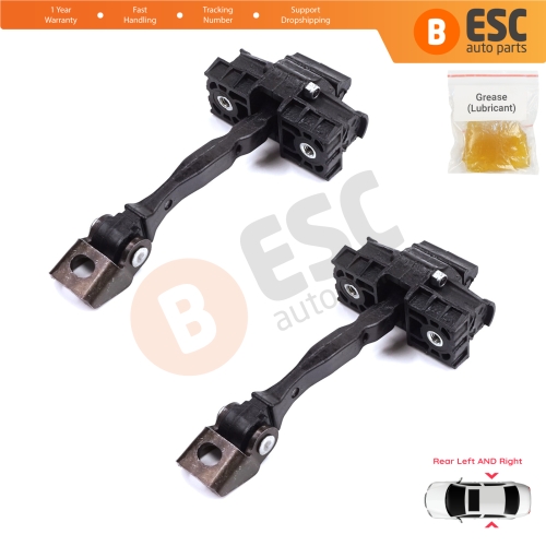 2 Pieces Rear Door Stop Check Assy Limiter Strap for Seat Toledo MK4 KG Skoda Rapid 2012-2019 5JA839249E