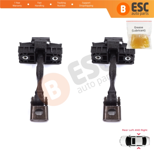2 Pieces Rear Door Stop Check Assy Limiter Strap for Seat Toledo MK4 KG Skoda Rapid 2012-2019 5JA839249E