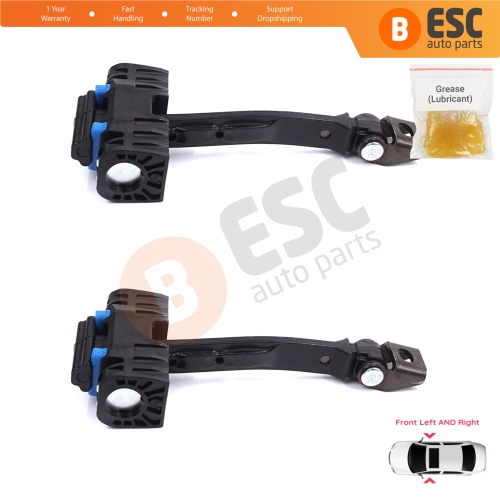 2 Pieces Front Door Stop Check Assy Limiter Strap for Seat Ibiza MK4 IV 6J 6P ST 2008-2017 6J0837249D