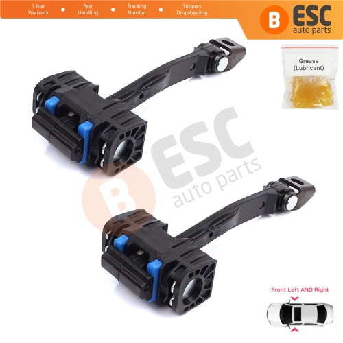 2 Pieces Front Door Stop Check Assy Limiter Strap for Seat Ibiza MK4 IV 6J 6P ST 2008-2017 6J0837249D