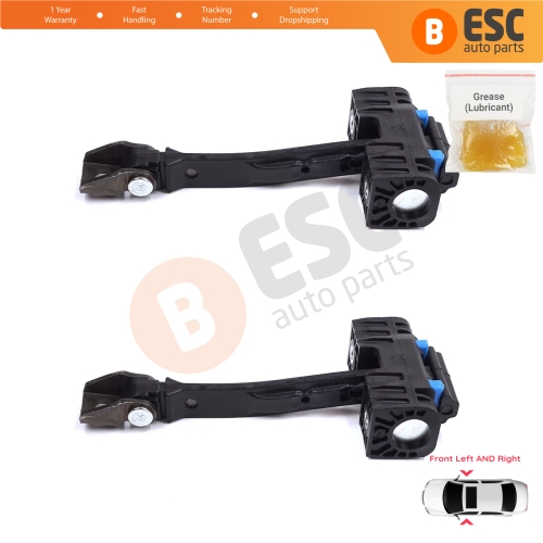 2 Pieces Front Door Stop Check Assy Limiter Strap for Seat Ibiza MK4 IV 6J 6P ST 2008-2017 6J0837249D
