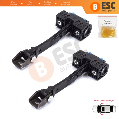2 Pieces Front Door Stop Check Assy Limiter Strap for Seat Ibiza MK4 IV 6J 6P ST 2008-2017 6J0837249D