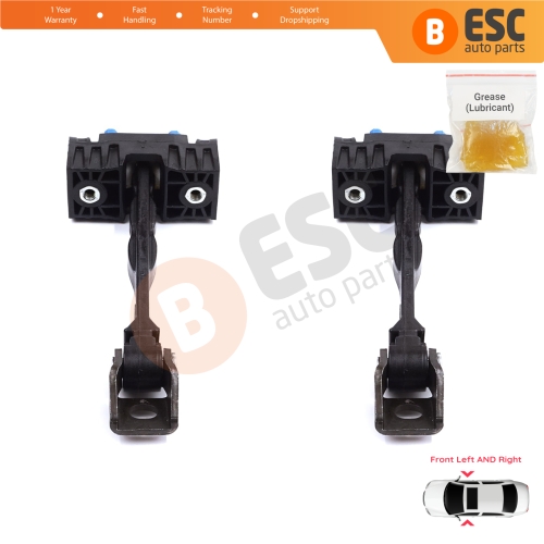 2 Pieces Front Door Stop Check Assy Limiter Strap for Seat Ibiza MK4 IV 6J 6P ST 2008-2017 6J0837249D