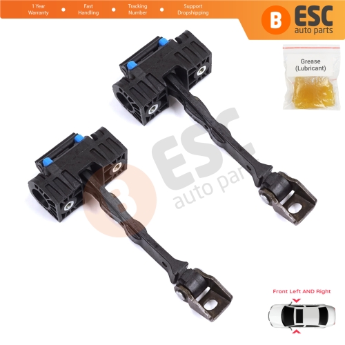 2 Pieces Front Door Stop Check Assy Limiter Strap for Seat Ibiza MK4 IV SC 6J1 6P5 2008-2018 Coupe Sportcoupe 6J3837249D