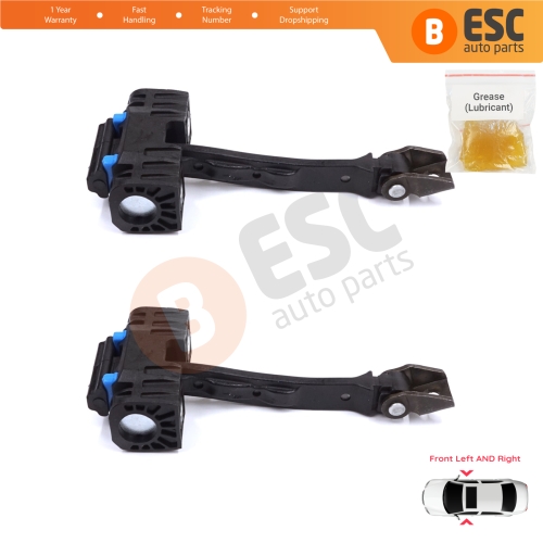 2 Pieces Front Door Stop Check Assy Limiter Strap for Seat Ibiza MK4 IV SC 6J1 6P5 2008-2018 Coupe Sportcoupe 6J3837249D
