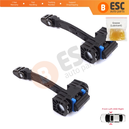2 Pieces Front Door Stop Check Assy Limiter Strap for Seat Ibiza MK4 IV SC 6J1 6P5 2008-2018 Coupe Sportcoupe 6J3837249D