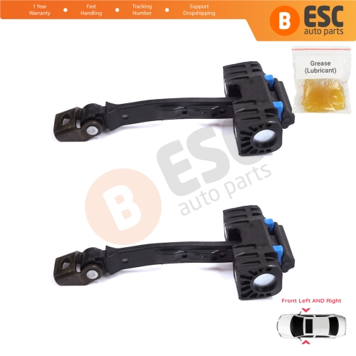 2 Pieces Front Door Stop Check Assy Limiter Strap for Seat Ibiza MK4 IV SC 6J1 6P5 2008-2018 Coupe Sportcoupe 6J3837249D