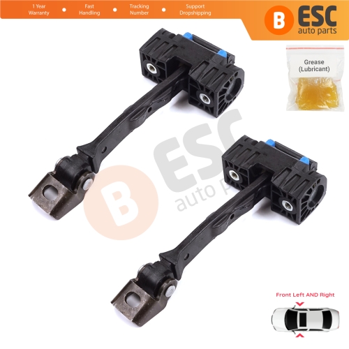2 Pieces Front Door Stop Check Assy Limiter Strap for Seat Ibiza MK4 IV SC 6J1 6P5 2008-2018 Coupe Sportcoupe 6J3837249D