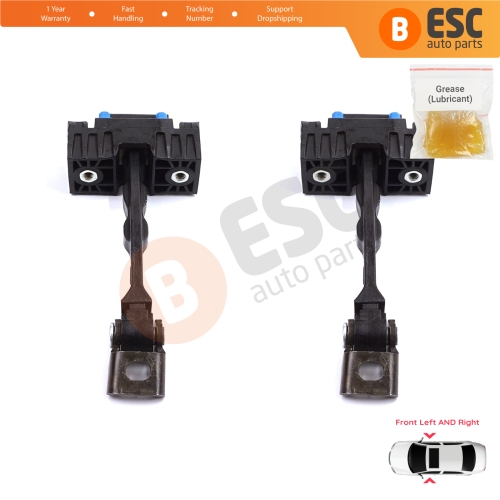 2 Pieces Front Door Stop Check Assy Limiter Strap for Seat Ibiza MK4 IV SC 6J1 6P5 2008-2018 Coupe Sportcoupe 6J3837249D