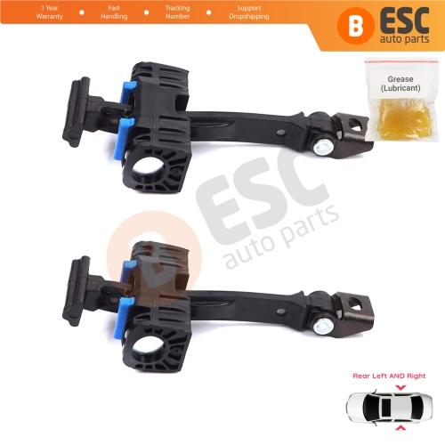 2 Pieces Rear Door Stop Check Assy Limiter Strap for Seat Ibiza MK4 IV 6J 6P ST 2008-2017 6J4839249B