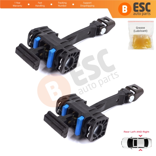 2 Pieces Rear Door Stop Check Assy Limiter Strap for Seat Ibiza MK4 IV 6J 6P ST 2008-2017 6J4839249B