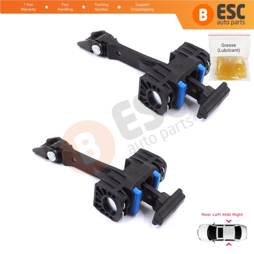 2 Pieces Rear Door Stop Check Assy Limiter Strap for Seat Ibiza MK4 IV 6J 6P ST 2008-2017 6J4839249B