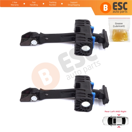 2 Pieces Rear Door Stop Check Assy Limiter Strap for Seat Ibiza MK4 IV 6J 6P ST 2008-2017 6J4839249B