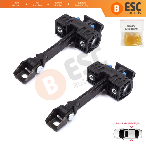 2 Pieces Rear Door Stop Check Assy Limiter Strap for Seat Ibiza MK4 IV 6J 6P ST 2008-2017 6J4839249B