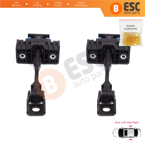 2 Pieces Rear Door Stop Check Assy Limiter Strap for Seat Ibiza MK4 IV 6J 6P ST 2008-2017 6J4839249B