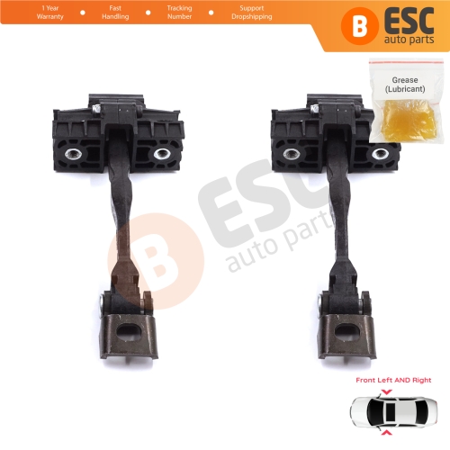 2 Pieces Front Door Stop Check Assy Limiter Strap for Seat Ibiza MK5 V 6F KJ1 Arona KJ 2017-On 6F0837179