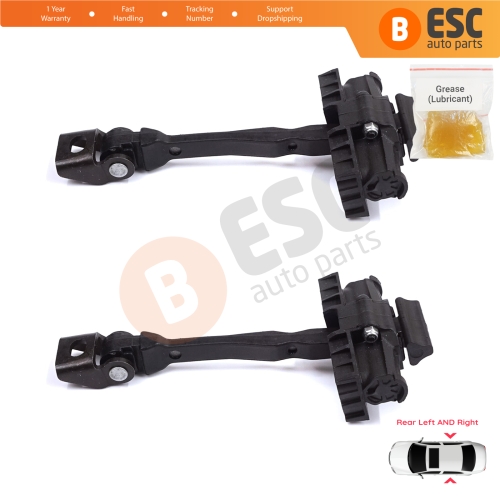 2 Pieces Rear Door Stop Check Assy Limiter Strap for Seat Ibiza MK5 V 6F KJ1 Arona KJ 2017-On 6F0839179