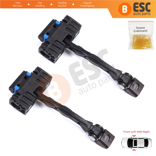2 Pieces Front Door Stop Check Assy Limiter Strap for Seat Alhambra VW Sharan MK2 II 7N 2010-2023 7N0837249