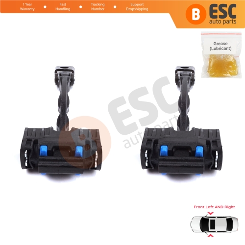 2 Pieces Front Door Stop Check Assy Limiter Strap for Seat Alhambra VW Sharan MK2 II 7N 2010-2023 7N0837249