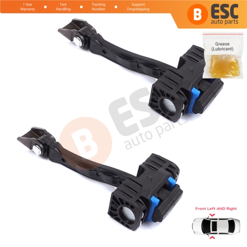 2 Pieces Front Door Stop Check Assy Limiter Strap for Seat Alhambra VW Sharan MK2 II 7N 2010-2023 7N0837249