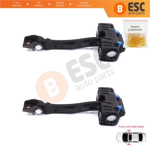2 Pieces Front Door Stop Check Assy Limiter Strap for Seat Alhambra VW Sharan MK2 II 7N 2010-2023 7N0837249