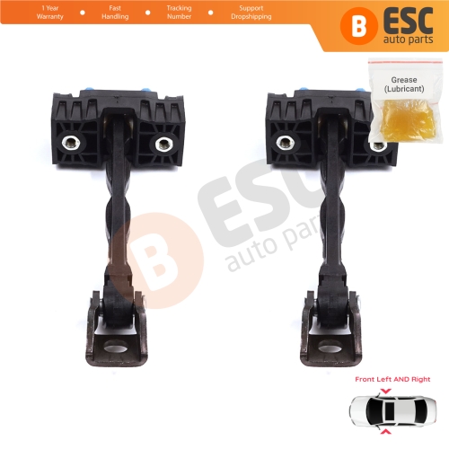 2 Pieces Front Door Stop Check Assy Limiter Strap for Seat Alhambra VW Sharan MK2 II 7N 2010-2023 7N0837249