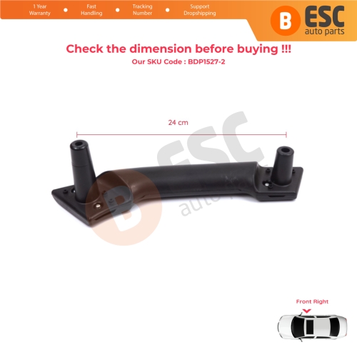 Front Right Inner Door Handle Grip Black for Renault Master MK3 Nissan NV400 Interstar Vauxhall Opel Movano B 8200730607